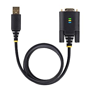 6.6ft (2m) USB to Serial Adapter Cable, COM Retention