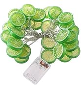 OSALADI Fruit Lemon String Lights Lime Slice String Light 20 LEDs Battery Powered Fairy String fo...