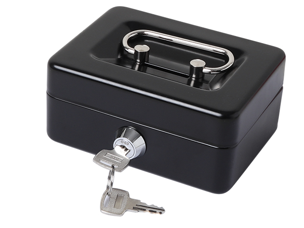 cash box with 2 keys