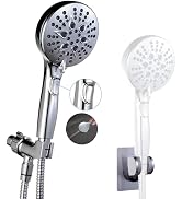 GwernKB Handheld Shower Head with on off Switch&Built-in Power Spray,7-Setting High Pressure Spra...