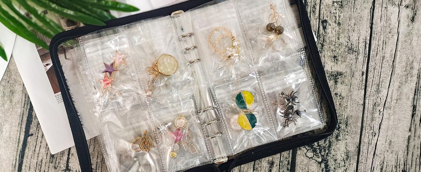 LingLingo Earring Organizer Travel Jewelry Case