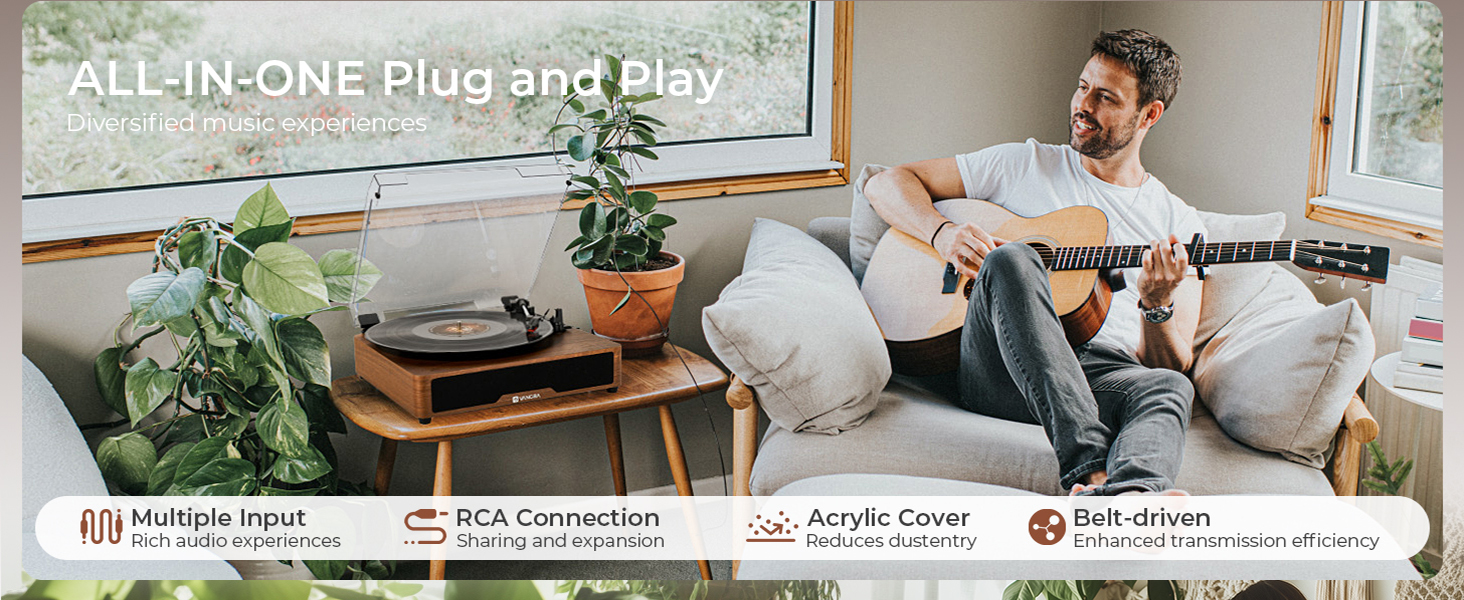 ALL-IN-ONE Plug and Play Diversified music experiences