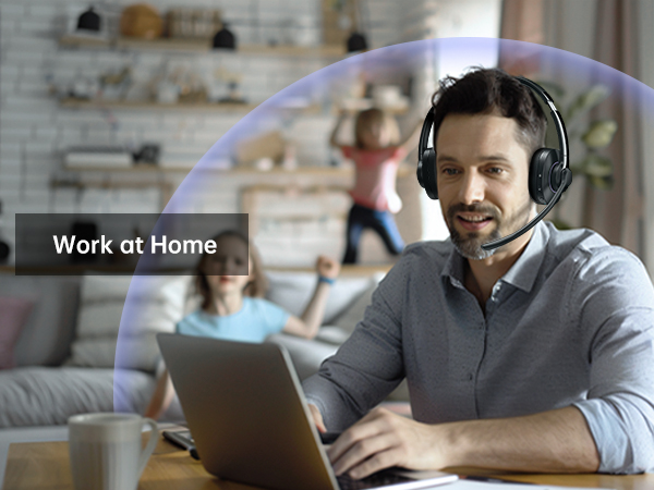 computer headset with microphone