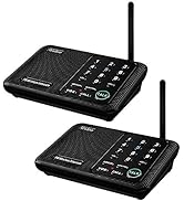 Wuloo Intercoms Wireless for Home 1 Mile (5280 Feet) Range 10 - Channel, Wireless Intercom System...