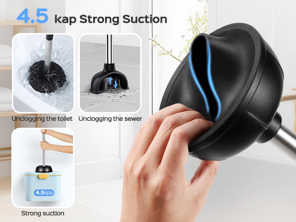toilet plunger and brush set