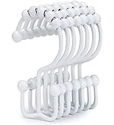 Shower Curtain Hooks, Goowin Shower Curtain Rings, Stainless Steel Shower Curtain Hooks Rust Proo...