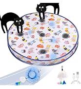 ORSDA Interactive Cat Toys Ball, Automatic Fast Rolling Ball in Pouch, Hide and Seek for Indoor C...