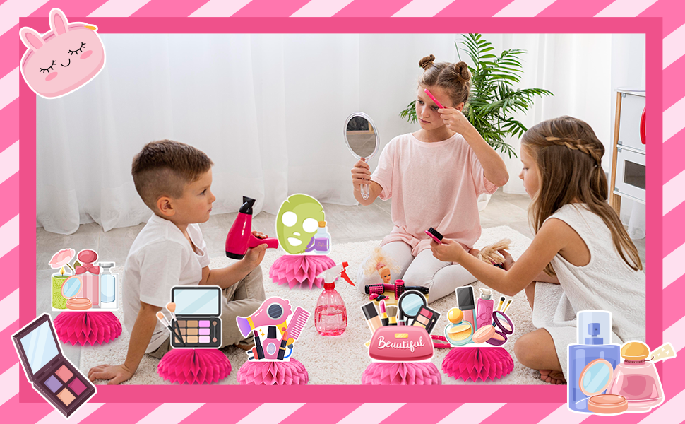 spa party centerpiece
