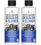 Bastion Coffee Machine Descaler & Cleaner - 4 Uses. (2 Bottles) Universal Descaling Solution Comp...