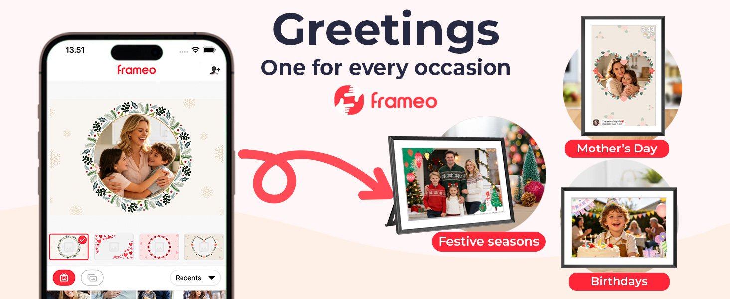 32GB FRAMEO 10.1 Inch Smart WiFi Digital Photo Frame