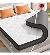 ELEMUSE 3 Inch Memory Foam Mattress Topper Twin, High Density Gel Foam Bed Toppers with Cooling P...