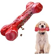 bobosogo Dog Chew Toys for Aggressive Chewers, Interactive Rubber Dog Bones Chew Toys, Indestruct...