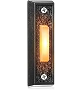 Saillong Lighted Doorbell Button, Wired Door Bell Push Buttons LED Door Chime, Wall Mounted Doorb...