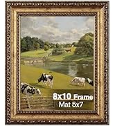 Splinterix 8x10 Gold Picture Frame, Ornate Vintage Picture Frames for Wall or Tabletop Display, 8...