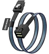 OIKWAN Internal Mini SAS HD SFF-8643 to Mini SAS SFF-8087 Cable, Internal Mini SAS HD Cable Compa...