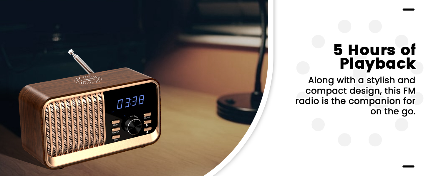 amfm alarm clock radio for bedroom
