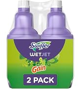 Swiffer WetJet Multi-Purpose and Hardwood Liquid Floor Cleaner Solution Refill, with Gain Scent (...
