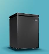 EUHOMY 2.8 Cu.Ft Chest Freezer with Removable Basket, Small Deep Freezer Adjustable 7 Thermostat,...
