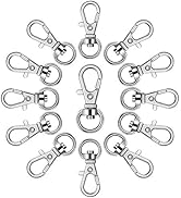 100Pcs Swivel Snap Hook,Stainless Steel Key Chain Clip Hooks Swivel Lanyard Snap Hook Keychain Ho...