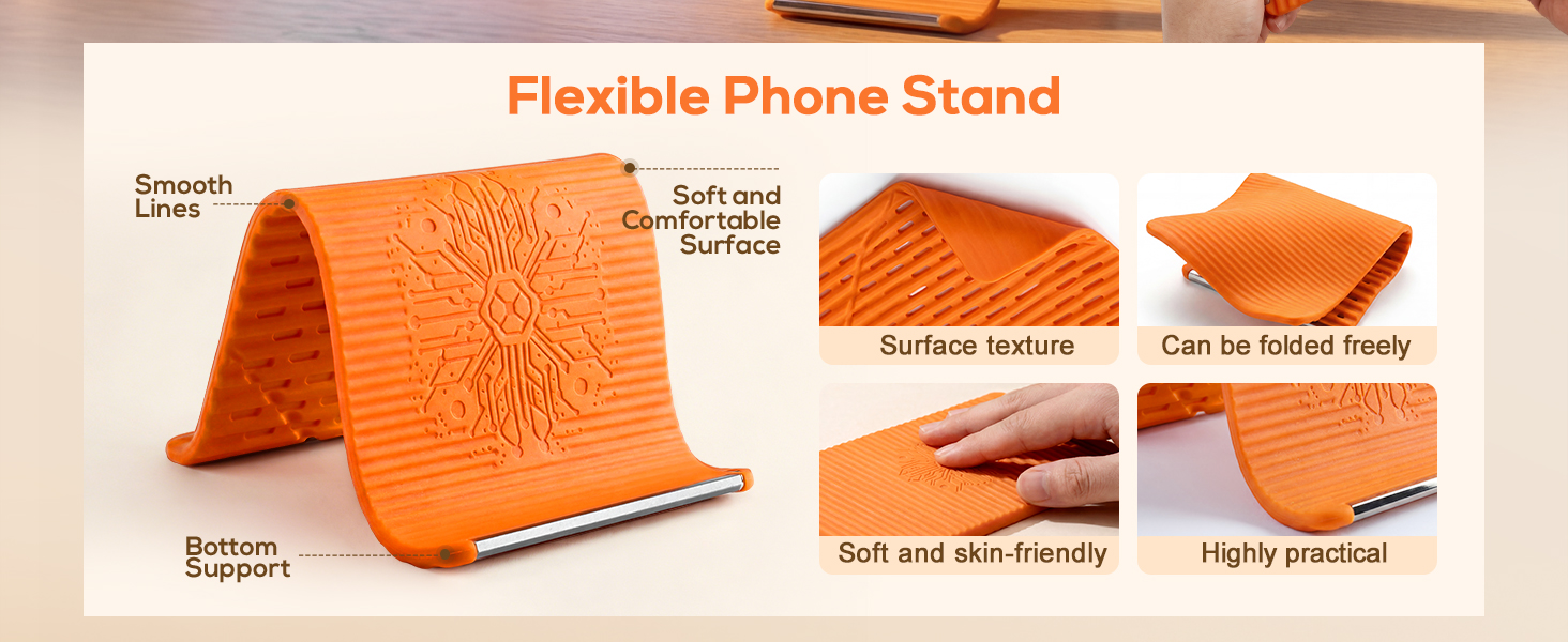 flexible silicone phone holder