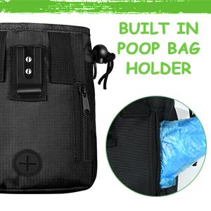 Dog Treat Pouch with Pet Training Clicker