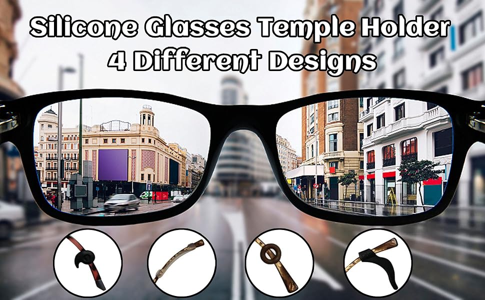 silicone glasses temple holders