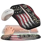 Gleamtide 2-in-1 Ergonomic Set, Wave Keyboard Wrist Rest and Massage Slope Mouse Pad Wrist Suppor...