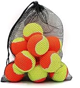 Magicorange Tennis Balls, 12 Pack Low Compression Stage Tennis Ball for Beginners Youth Kids Trai...