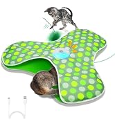 Sofolor Interactive Cat Toy, Automatic Cat Toys for Indoor Cats, Hide and Seek Cat Toy with Motio...