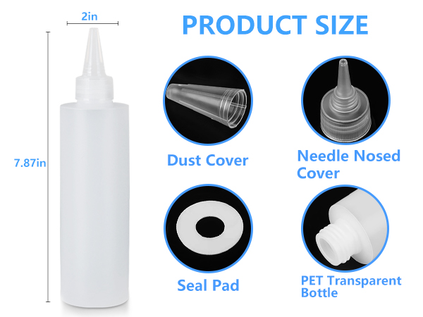 plastic bottles with squeeze top