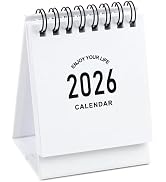 MINI Desk Calendar 2025-2026 - Small Desk Calendar Runs from July 2025 to Dec 2026, Monthly Calen...