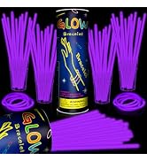 Taikula 200 Pack 8” Glow Sticks Bracelet Bulk Glow Sticks with 200 Connectors Neon Glow In The Da...