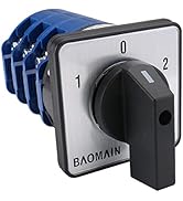 Baomain Rotary Cam Changeover Switch SZW26-125/D303.3 (LW28-125/3) 660V 125A ON/OFF/ON 3 Position