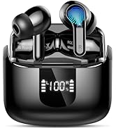 Ordtop Wireless Earbud, Bluetooth Headphones 5.3 Stereo Bass Earphones 2024 Noise Cancelling