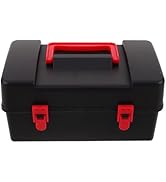 Toyvian Battling Top Storage Case: Gyro Organizer Case with 8 Internal Compartments, Protective S...