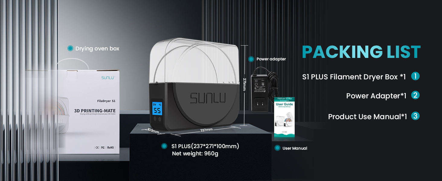 dry box for 3d filament