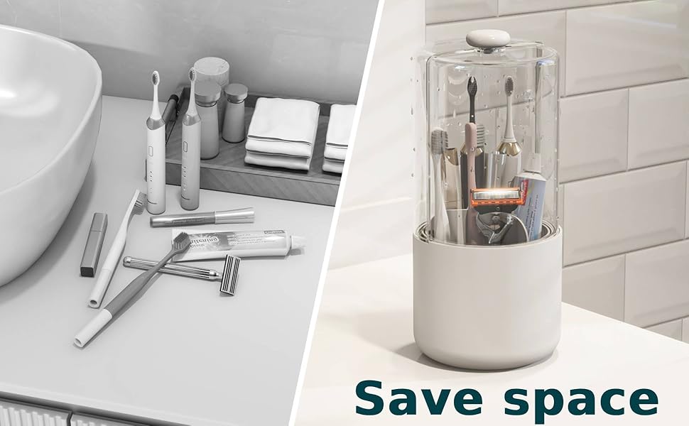 toothbrush holder with lid