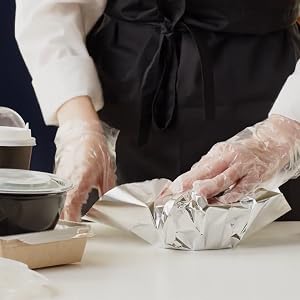 Storing food with foil