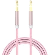 3.5mm Stereo Audio Cable Nylon Braided Male to Male Hi-Fi Sound 1/8 Audio Cord Compatible with JB...