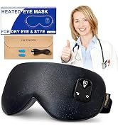 FACEMOON Heated Eye Mask for Dry Eyes: Electric Warm Compress for Blepharitis Stye Tired Eyes - C...