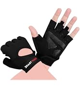 BEAST RAGE Workout Gloves for Men & Women - Fingerless Gym Gloves with Palm Protection, Breathabl...