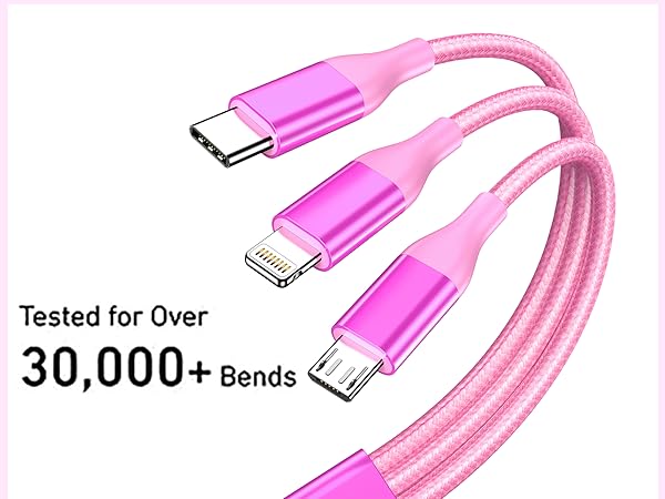 Designed for efficiency, usb multi charging cable delivers stable power delivery for Apple devices