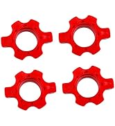 Toddmomy 4 Pcs hand bell Barbell - Lock Collar Screw Barbell Collars Clips dumbbell rod nut Dumbb...