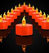 orange tea lights