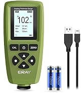Mil Thickness Gauge, Coating Thickness Gauges, ERAY Paint Depth Gauge Meter with Backlight LCD Di...