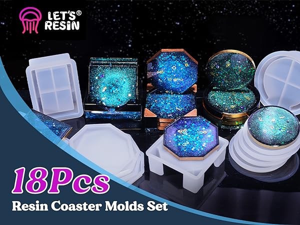 silicone coaster molds foe epoxy resin