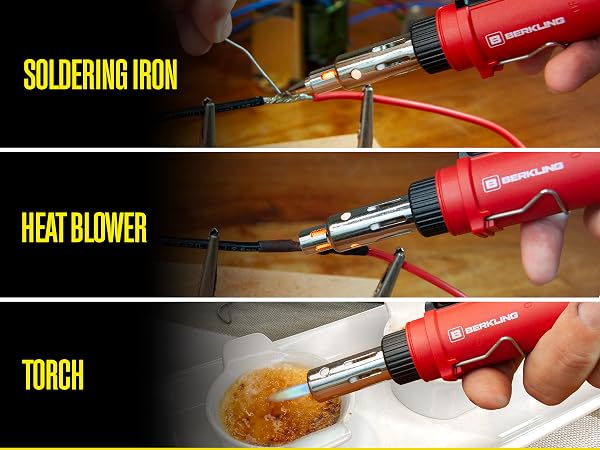 berkling soldering iron butane heat gun torch