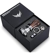 KNODOS 54mm Tamper For Breville Machines, V2 Calibrated Tamper Tool Espresso Walnut, Auto-Levelin...