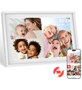 15.6 Inch WiFi Digital Photo Frame, Frameo Electronic Photo Frame with Smart Calendar Schedule Ma...