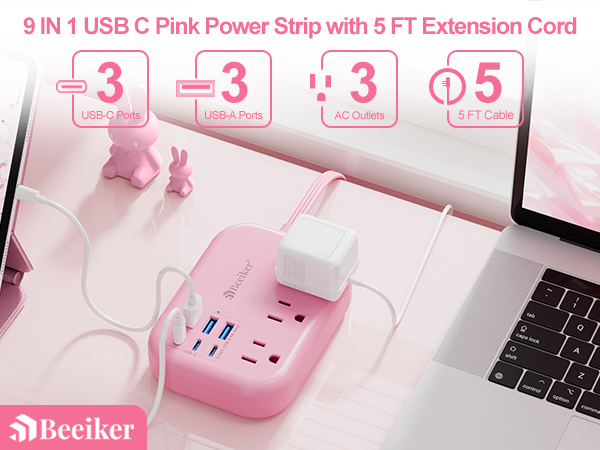 pink power strip